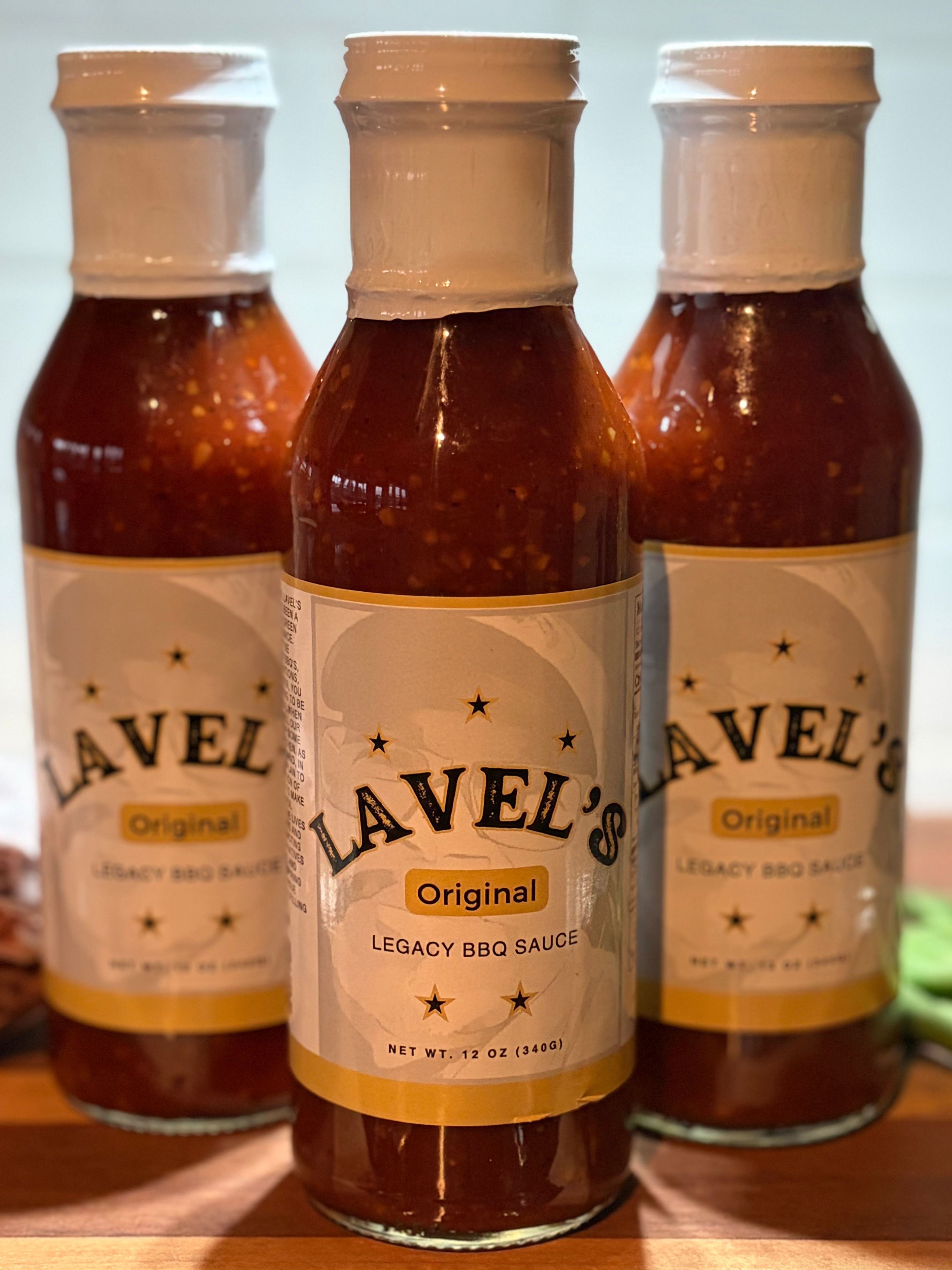 12oz Lavel's Original BBQ Sauce (Gluten Free Ingredients) 3 pack - Glass Bottles