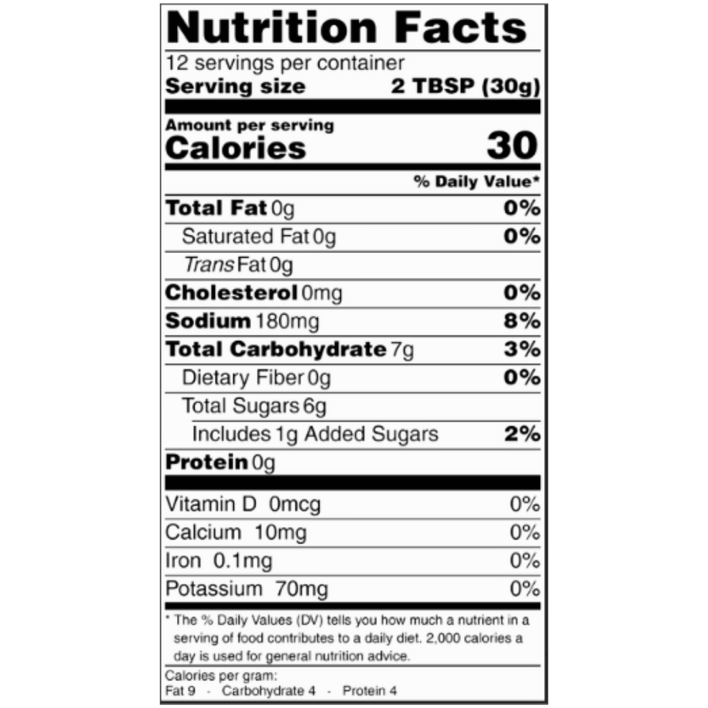 12oz Sweet Mango (Gluten Free Ingredients) - Glass bottle