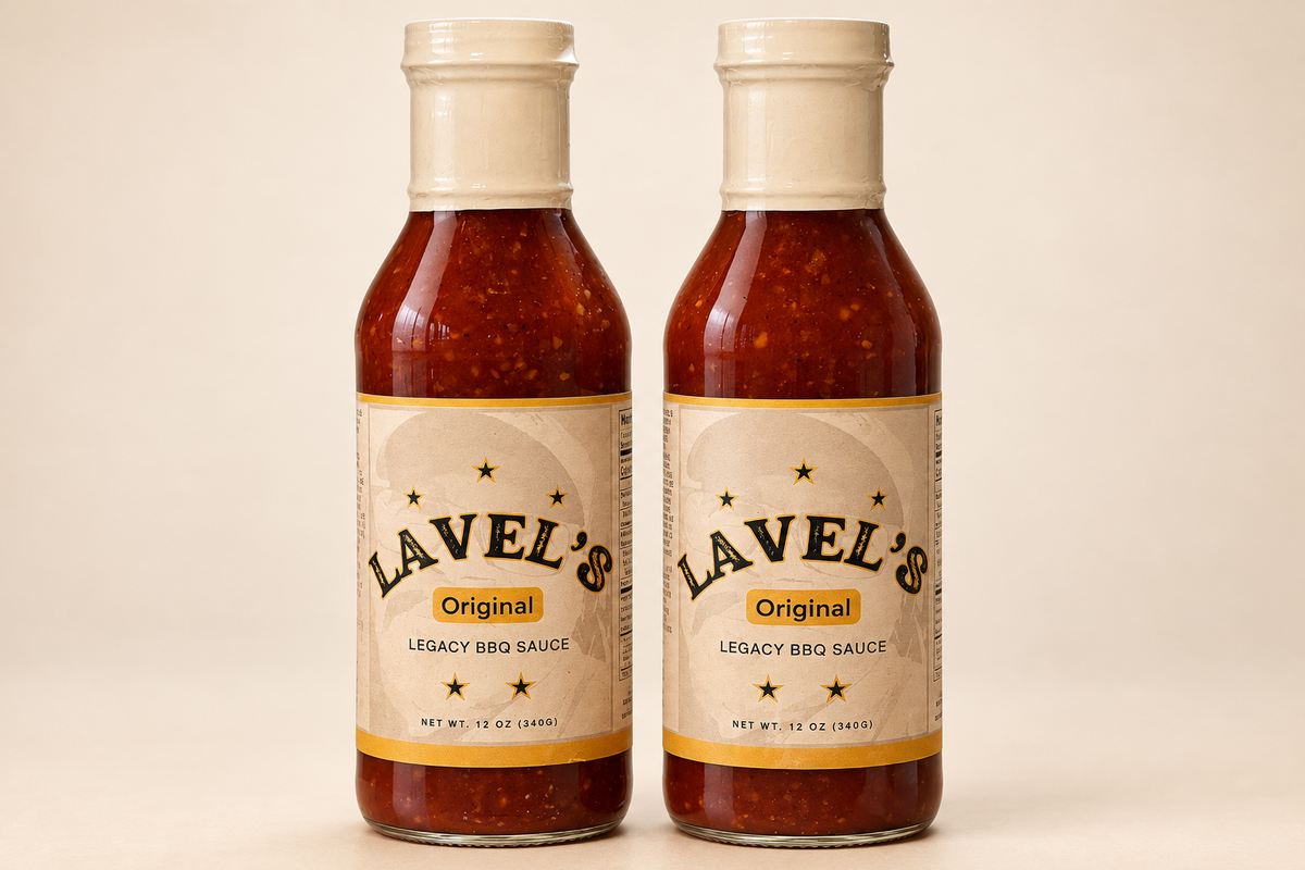 12oz Lavel's Original BBQ Sauce (Gluten Free Ingredients) 2 pack - Glass Bottles