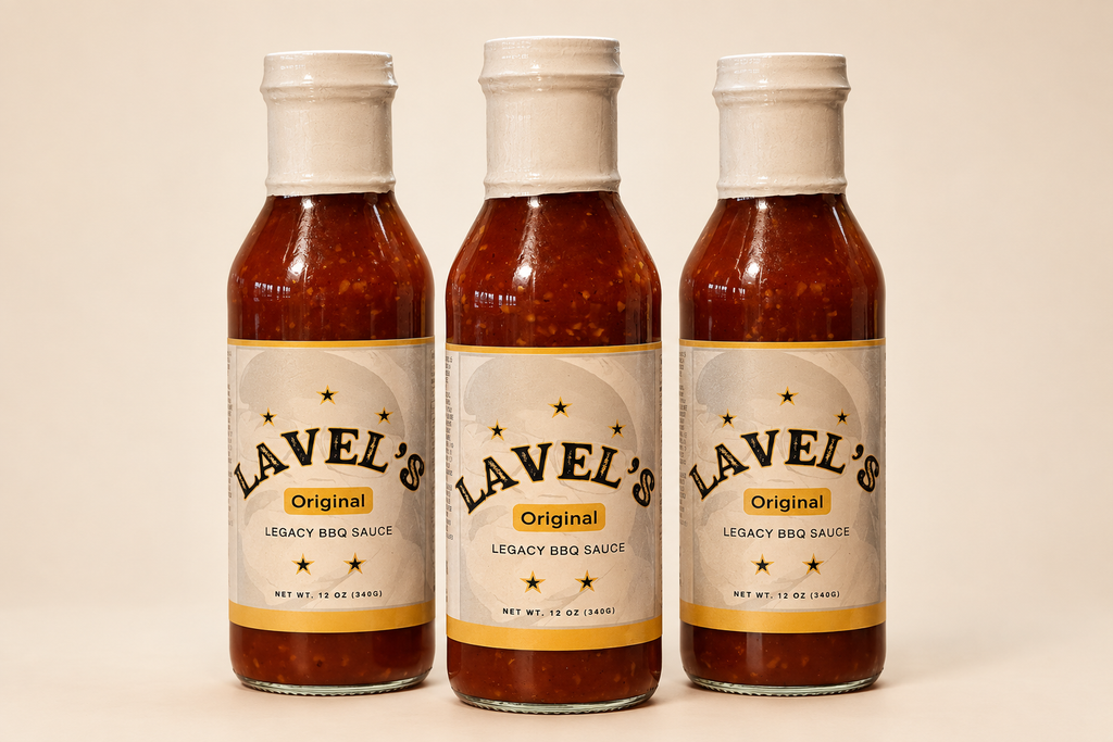12oz Lavel's Original BBQ Sauce (Gluten Free Ingredients) 3 pack - Glass Bottles