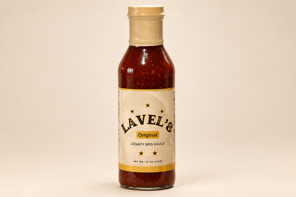 12oz Lavel's Original BBQ Sauce (Gluten Free Ingredients) - Glass bottle